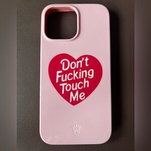 Velvet Caviar iPhone 13 Pro Max Don't F Touch Me iPhone Case